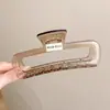 Pinza de Garra de Acrílico Estilo Coreano para Mujer 2025 Nuevo Tamaño Grande para Cabello Grueso, Pinza de Tiburón de Gama Alta para la Parte Posterior de la Cabeza