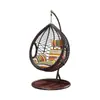 Cesta colgante para el hogar Silla colgante Sala de estar Balcón Patio Terraza Hamaca Columpio Nido de pájaro popular Mecedora Silla mecedora para exteriores