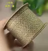 Cuerda de mano tejida con hilo de algodón con adición de oro de 1.8 mm, cuerda para jugar Wen, no elástica, resistente al desgaste, cuerda DIY, borla de bodhi, punta