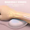 Alfombrilla de ratón transfronteriza con diseño degradado, simple y gruesa, antideslizante, ergonómica, reposamuñecas para computadora de oficina, soporte de muñeca de silicona en forma de gota de agua