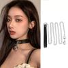 Colar Cinto de Pescoço Feminino Corrente Choker Design de Nicho Couro Anel de Pescoço Masculino Alto Senso Punk Corrente de Pescoço Sexy Anel de Pescoço