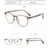 Armazones Transparentes Marrones Dr.Lolly Ultra-Ligeros de Tr90 para Gafas de Prescripción Se Pueden Equipar con Lentes, Ofreciendo un Aspecto de Marco Grande de Alta Gama