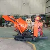 Camión Mezclador Autocargable de Orugas, Mezcladora Móvil de Concreto, Camión Mezclador Autocargable de Orugas Alimentado por Petróleo para Mezcla de Lodo y Arena