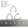 Apertura y Cierre de Hebilla Triangular Gancho de Hierro Acero Inoxidable Llavero Joyería Muñeca Hebilla Colgante para Muñeca Accesorios de Joyería DIY