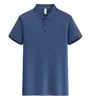 2026 Nueva Camisa Casual de Manga Corta con Cuello Polo de Seda de Hielo Unisex, Simple y Elegante, para el Trabajo y el Uso Diario, de Secado Rápido