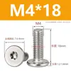Tornillos Torx de Acero Inoxidable 304 Tornillos de Cabeza Plana Tornillos de Cabeza Plana Grandes Cabeza Plana Delgada Tornillos de Seguridad M2M3M4M5M6M8