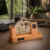 Reunión Anual de la Empresa Acrílica Regalo de Aniversario Corporativo Reloj con Carga Inalámbrica Portalápices Luz de Noche Regalo Creativo Personalizado