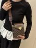 2025 Nueva Moda Coreana Chica del Bosque Bolso Cruzado de un Solo Hombro Estampado Personalizado Bolso para Teléfono de Tira Ancha de Celebridad de Internet Bolso Pequeño