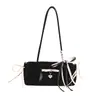 Bolso Pequeño de Moda Estilo Coreano con Lazo para Debajo del Brazo para Mujer 2025 Nuevo Bolso Baguette de Gran Capacidad Bolso de Hombro de Gama Alta