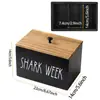 Cuarto de Lavandería de Madera Creativo con Tapa Caja para Bolitas de Lavandería Caja de Almacenamiento para Artículos de Tocador Caja de Almacenamiento para Escritorio de Sala de Estar