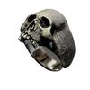 Anillo de calavera de hip-hop europeo y americano para hombre, estilo ins, nicho, retro, anillo de calavera de serpiente, joyería de comercio exterior al por mayor