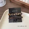Pinza para el Cabello con Estampado de Leopardo Color Café para Mujer, Pinza para Flequillo Lateral, Elegante Pinza de Pato, Pasador para el Cabello de Mujer, Accesorio para el Cabello