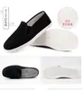 Envío Gratis Zapatos de Tela del Viejo Pekín para Hombre, Transpirables y Cómodos de Otoño, Suela Multicapa de Cuerda Tejida a Mano, Slip-On Ligeros Casuales Zapatos de Tela Negros