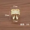 Manija Pequeña para Puerta de Gabinete de Aleación de Zinc con Diseño de Trébol de Cuatro Hojas Personalizable Puede Hacer Bricolaje con su Patrón de Estilo Favorito Manija para Muebles