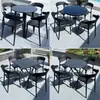 Mesas y Sillas de Exterior, Mesas y Sillas para Reuniones en el Patio, Muebles de Exterior al Aire Libre para el Ocio, Impermeables y a Prueba de Sol, para Beber Té, Café, Té de Leche en el Patio, Populares en Redes Sociales