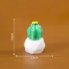 Paisaje en miniatura, planta en maceta de cactus suculenta artificial creativa, accesorios de decoración DIY, mini adornos de escritorio y para coche