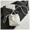 Transfronterizo 2026 Verano Nueva Versión Coreana Linda Lunares Diaria de Viaje Nicho Moda Casual Bolso Cubo Bolso Cruzado