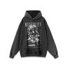 Estilo americano High Street oversize Heavy Washed Old Hooded Sweater Masculino e Feminino Verão Trendy Brand Loose Long-sleeved Hoodie