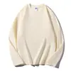 Camiseta de Manga Corta de Algodón Puro de Corte Holgado para Hombre, Camiseta Blanca Resistente de 300g que No Encoge con Tres Rayas, Sin Cuello Redondo