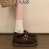 Zapatos Birkenstock de Piel Genuina Suela Gruesa Totalmente Cerrados Suela Suave Pies No Cansados Apertura Profunda Zapatos Individuales para Mujer Slip-on Perezoso Mocasines