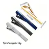 Aliexpress Amazon Nuevo Clip de Corbata Rectangular Estilo Francés Simple Clip de Corbata de Camisa de Negocios Traje para Hombres