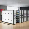 Archivero Móvil, Archivero Tipo Riel, Gabinete de Datos Inteligente para Oficina, Estantería Compacta de Manivela, Estantería Compacta Eléctrica