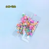 Fatia de argila macia animal fruta flor adesivo de unha fino preenchimento comida e acessórios de brincar diy simulação atacado