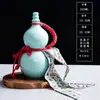 Celebridad de Internet 0.5 kg Calabaza de Cerámica con Forma de Jarra Sellada Vintage para Vino 500 ml Tetera Wukong Chang'An para Licor, Té con Leche y Bebidas