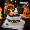 Decoração de bolo de Halloween Tridimensional Fantasma Abóbora Enfeites Olhos Engraçados Contas de Açúcar Acessórios de Plug-in de Festa de Halloween