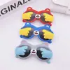 Gafas de sol infantiles de dibujos animados con tapa abatible, polarizadas, anti-ultravioleta, gafas de sol de moda para niños y niñas, gafas de silicona