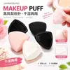 Fabricante Puff Triangular Personalizado Preto Abacaxi Almofada Base Líquida Dupla Face Seco e Úmido Uso Duplo BB Cream Fixador de Maquiagem