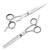 Fábrica de tesouras de barbeiro atacado aço inoxidável Profissional franja finas tesouras de cabeleireiro tesouras de dente reto kit de corte de cabelo doméstico