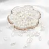 ABS Bege moagem de água destaque moldado imitação de pérola diy acessórios de joias pulseira feita à mão colar pingente grampo de cabelo