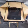Liga de Alumínio Triangular Cáqui Poliéster Xadrez Tenda de Teto Abertura Rápida Off-Road Tenda de Teto Rígido