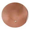 Collar de Diamantes con Colgante Elegante en Forma de Hoja Transfronterizo para Uso Diario Cadena para Clavícula Joyería Nueva para Mujer Venta al por Mayor
