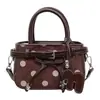 Bolso de Mano Casual con Diseño de Lunares de Nicho Nuevo para Mujer 2026 Otoño Tendencia Bolso de Hombro para el Trabajo Bolso Cruzado