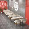 Senzuo lujo ligero comercial sofá de cubierta de restaurante occidental tema de cadena de restaurante de té de Hong Kong mesa y silla buffet de mariscos
