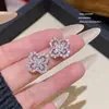 Pendientes Exquisitos de Plata S925 con Aguja de Plata, Circonita y Perla, Estilo Nicho Versátil y Sencillo, Pendientes de Lujo Ligero de Alta Gama para Mujer