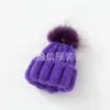 Bola de Pelo de Visão Pelo de Visão Mini Chapéu Colorido Chapéu de Lã Tricotado Chapéu Mini Estilo K Acessórios de Joia