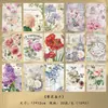 Adesivos de notas vintage materiais de decoração para diário DIY adesivos de paisagens de fundo colagem artesanal adesivos para diário ins