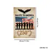 Producto Nuevo Transfronterizo 2026 Día de la Independencia Americana 250º Aniversario Bandera de Jardín Nueva Decoración Exterior para Patio Tela al por Mayor