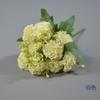 Adornos de Decoración para el Hogar Estilo Nórdico Bola de la Fortuna de 10 Cabezas Crisantemo de Mil Capas de 5 Puntas Decoración de Boda Flor Artificial Accesorios para Fotografía