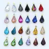 Acessórios para joias DIY pingente joias de vidro strass multi-especificação gota d'água gema de vidro pendente único suporte de garra de cobre Diamante