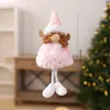Venta directa del fabricante de productos navideños: Adornos de ángeles de Navidad, Muñecos de Navidad de tela para hacer tú mismo, Colgantes decorativos de Navidad
