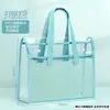 Bolsa de Mão Espessa Porta Documentos A4 Transparente Impermeável e Durável Estudante Exame Aulas Particulares Prova Trabalho de Casa Livro de Armazenamento