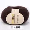 Fio Fino de Mohair de Bebê Sul-Africano Tecido à Mão Pelúcia Cachecol Xale Fio para Suéter Lã Macia Cashmere Fiação
