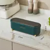 Caja de Almacenamiento para Palillos de Comida Grado Alimenticio Hogar Cocina Restaurante Almacenamiento de Cucharas y Cubiertos Rejilla Transparente con Drenaje y Tapa