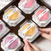 Caja de Empaque para Pasteles Snow Mei Niang Caja de Empaque para Pasteles de Yema de Huevo Única Caja Transparente a Prueba de Aceite con Base Independiente Caja para Pasteles Horneado en Casa