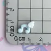 Mini Accesorios de Resina con Forma de Ala de Nota Musical Símbolos Musicales Pequeños Decoración para Funda de Teléfono Pasador Materiales de Decoración con Pegamento de Crema Hecho a Mano