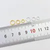 Anéis Abertos e Fechados Banhados a Prata S925 com Ouro 24K Acessórios para Pulseira Colar DIY Anéis Redondos que Preservam a Cor Materiais para Joias Artesanais